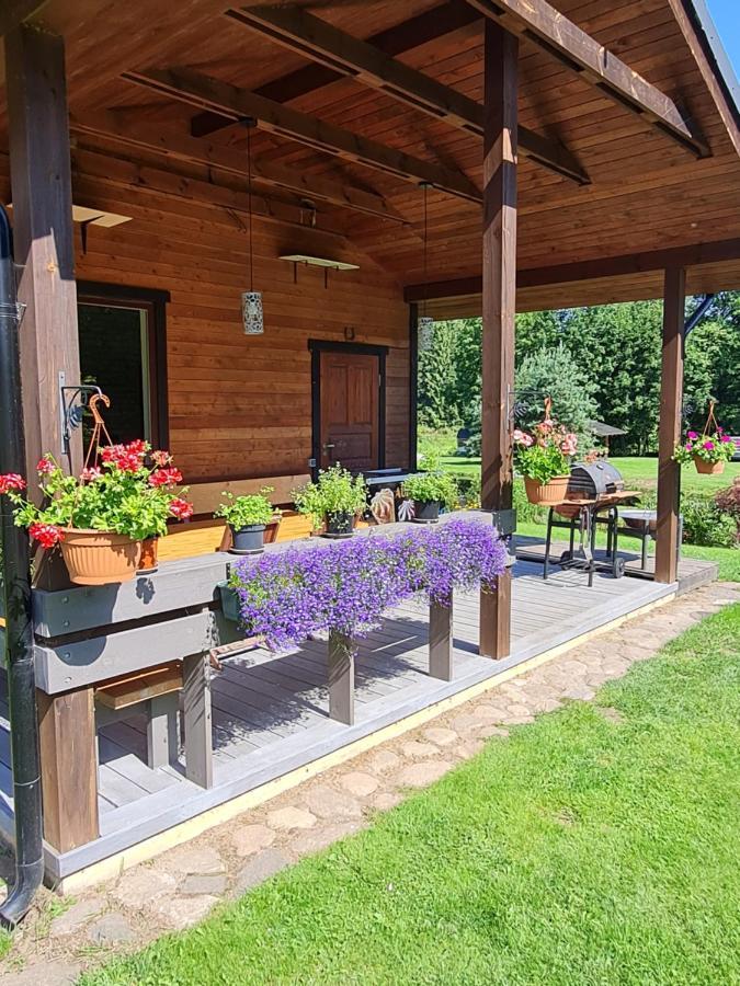 Atostogu Namelis-Pirtis Prie Upes Villa Anykščiai Buitenkant foto