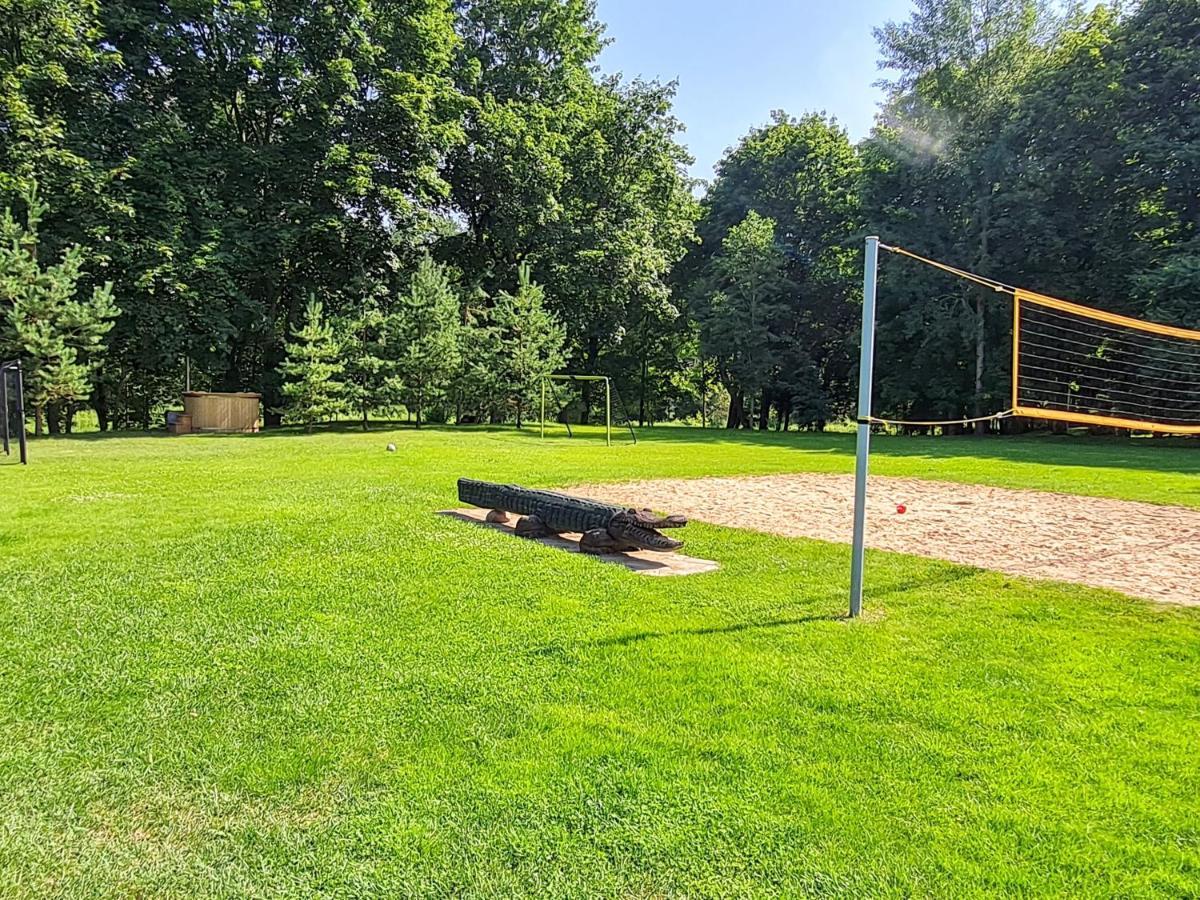Atostogu Namelis-Pirtis Prie Upes Villa Anykščiai Buitenkant foto