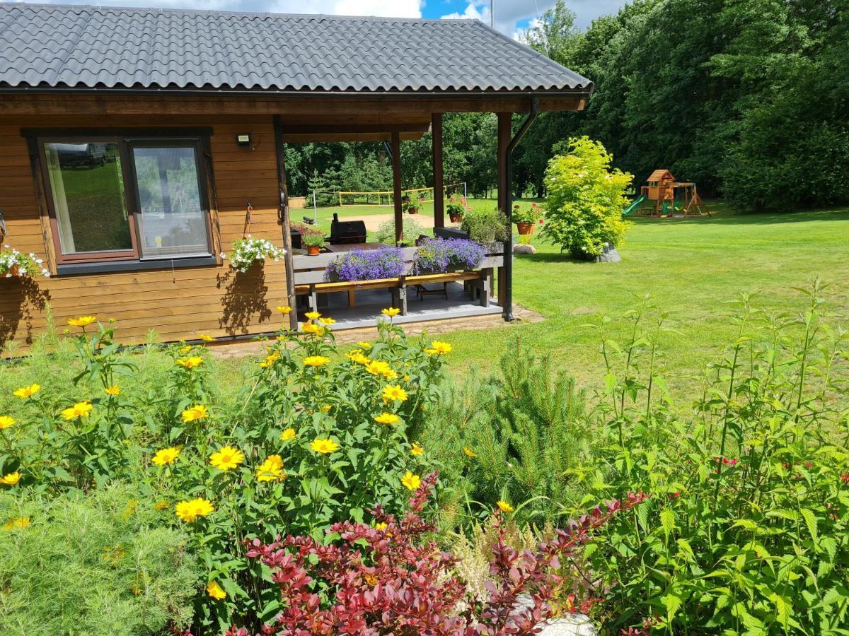 Atostogu Namelis-Pirtis Prie Upes Villa Anykščiai Buitenkant foto