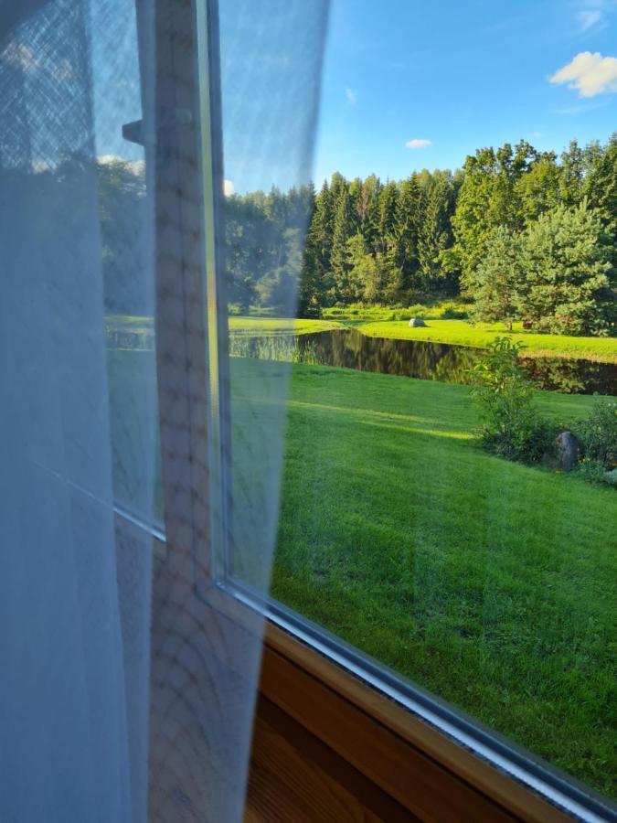 Atostogu Namelis-Pirtis Prie Upes Villa Anykščiai Buitenkant foto